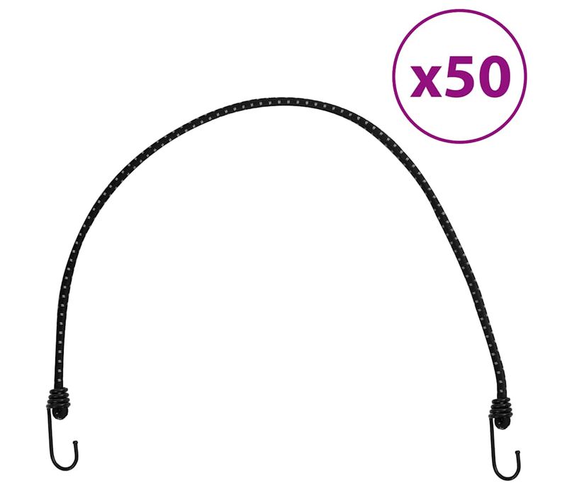 Cordes Élastiques Avec Bandes Réfléchissantes Et Crochets 50pcs