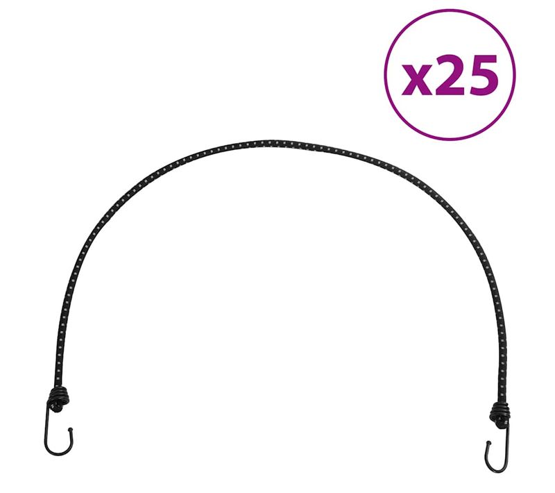 Cordes Élastiques Avec Bandes Réfléchissantes Et Crochets 25pcs