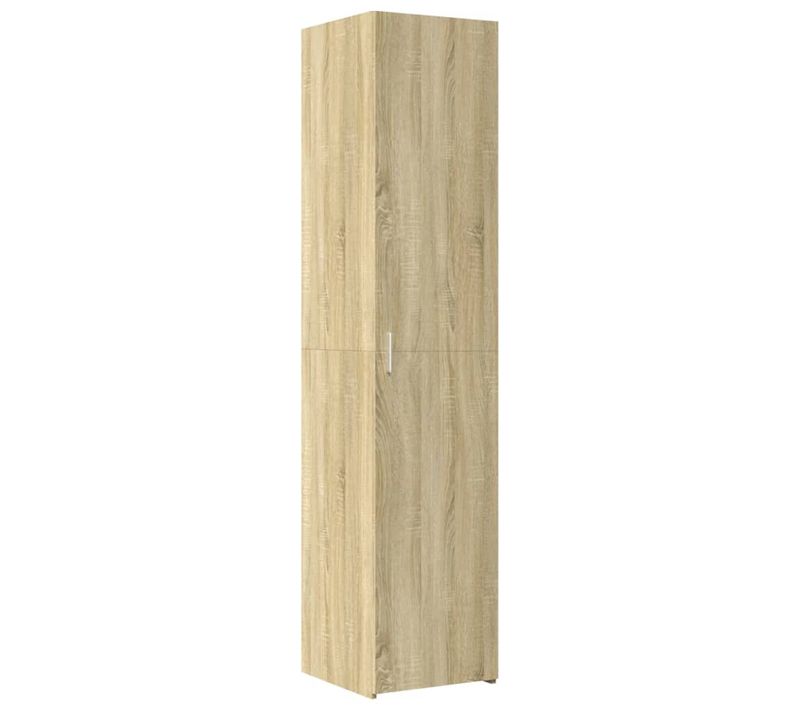 Buffet Haut Chêne Sonoma 40x42,5x185 Cm Bois Contreplaqué Grand Espace De Stockage