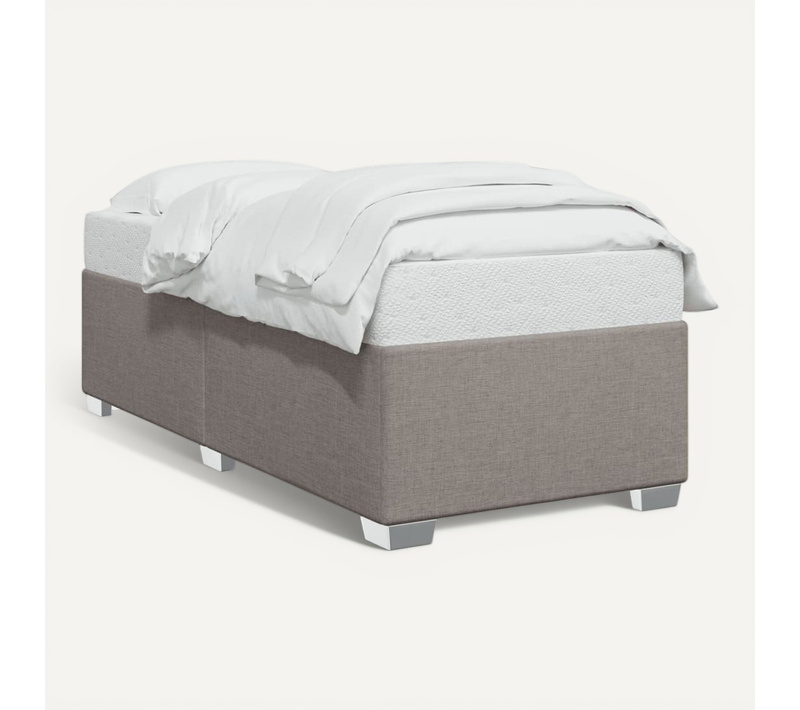 Cadre De Lit Taupe 90x190 Cm Tissu