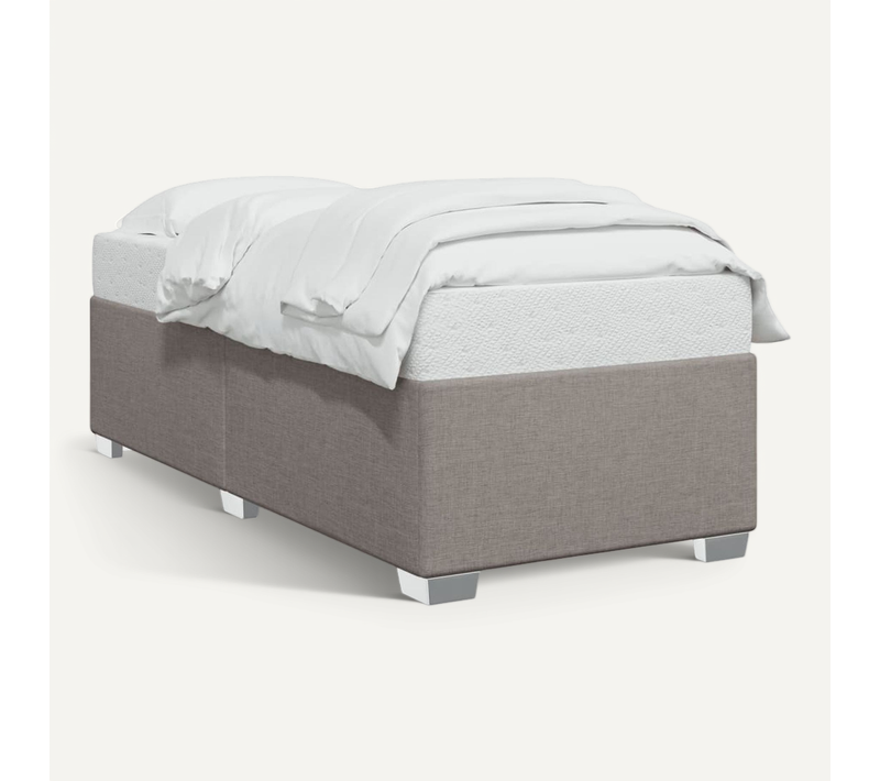 Cadre De Lit Taupe 90x200 Cm Tissu