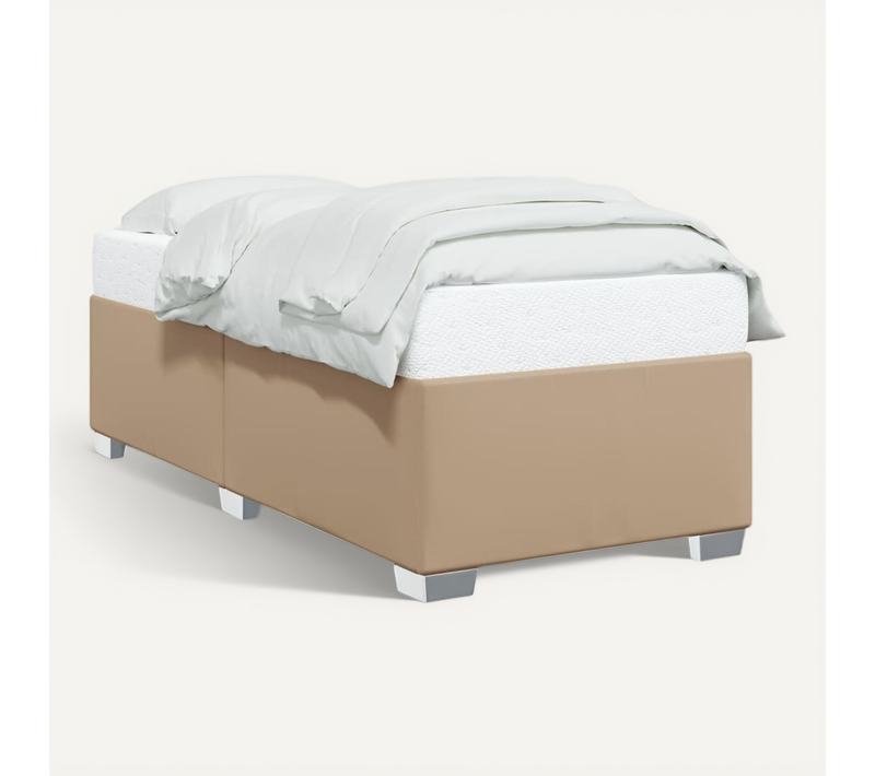 Cadre De Lit Sans Matelas Cappuccino 90x200 Cm Similicuir