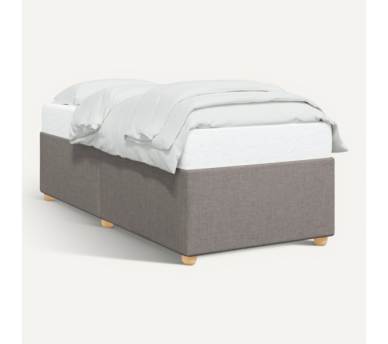 Cadre De Lit Taupe 90x190 Cm Tissu
