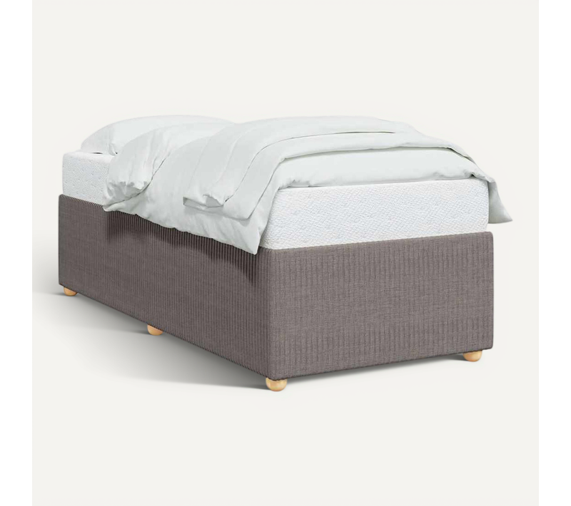 Cadre De Lit Taupe 90x190 Cm Tissu
