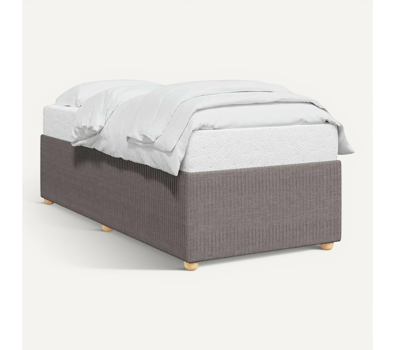 Cadre De Lit Taupe 90x200 Cm Tissu