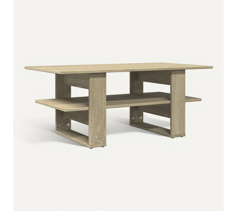 Table Basse Chêne Sonoma 102x55x42 Cm Bois Contreplaqué