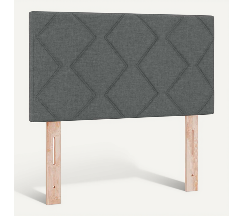 Tête De Lit Avec Des Lumières À LED Réglable Gris 80 Cm Tissu
