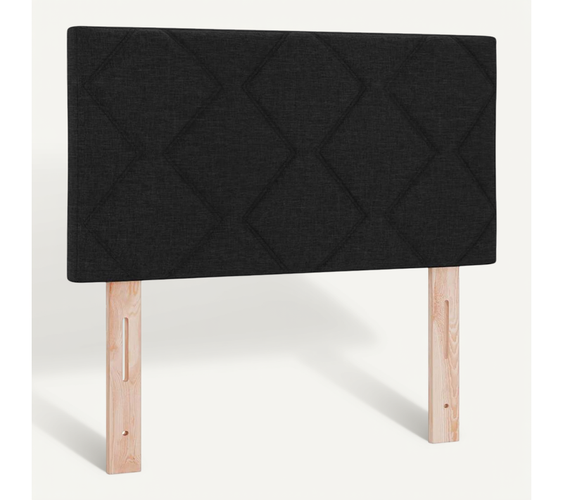 Tête De Lit Avec Des Lumières À LED Réglable Noir 80 Cm Tissu