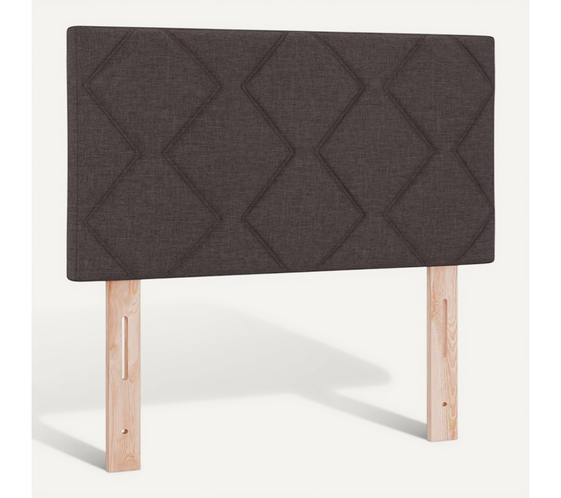 Tête De Lit Avec Des Lumières À LED Réglable Marron 80 Cm Tissu