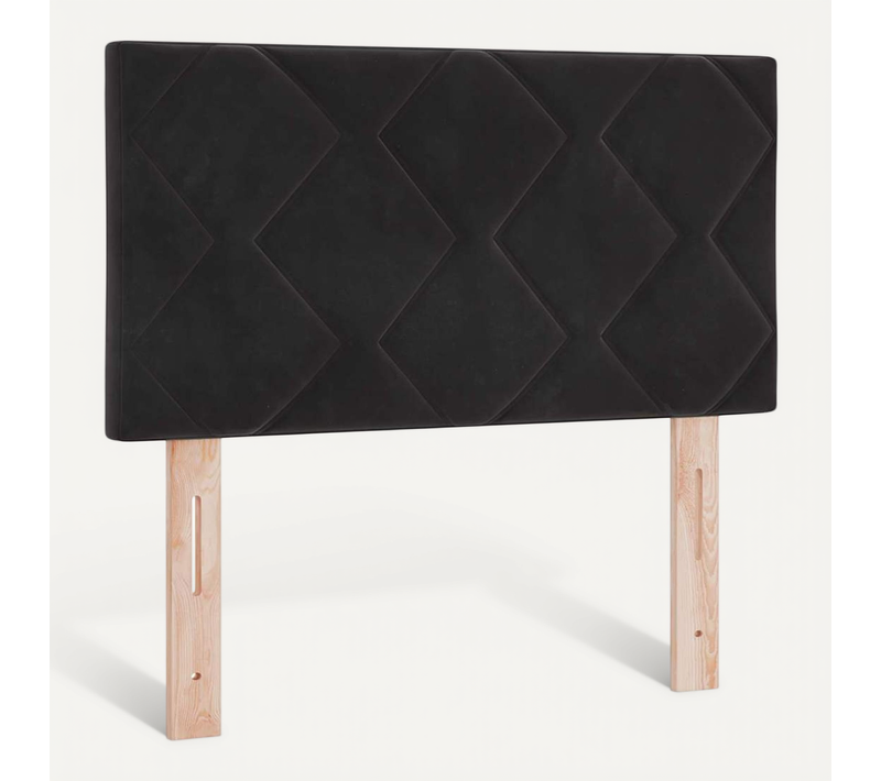 Tête De Lit LED Avec Des Lumières À LED Noir 80 Cm Velours