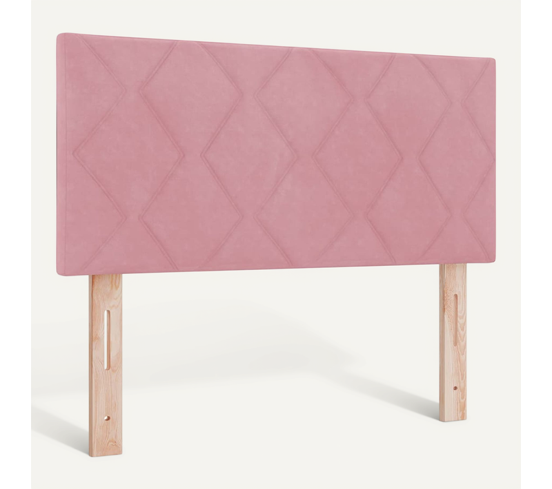 Tête De Lit LED Avec Des Lumières À LED Rose 100 Cm Velours