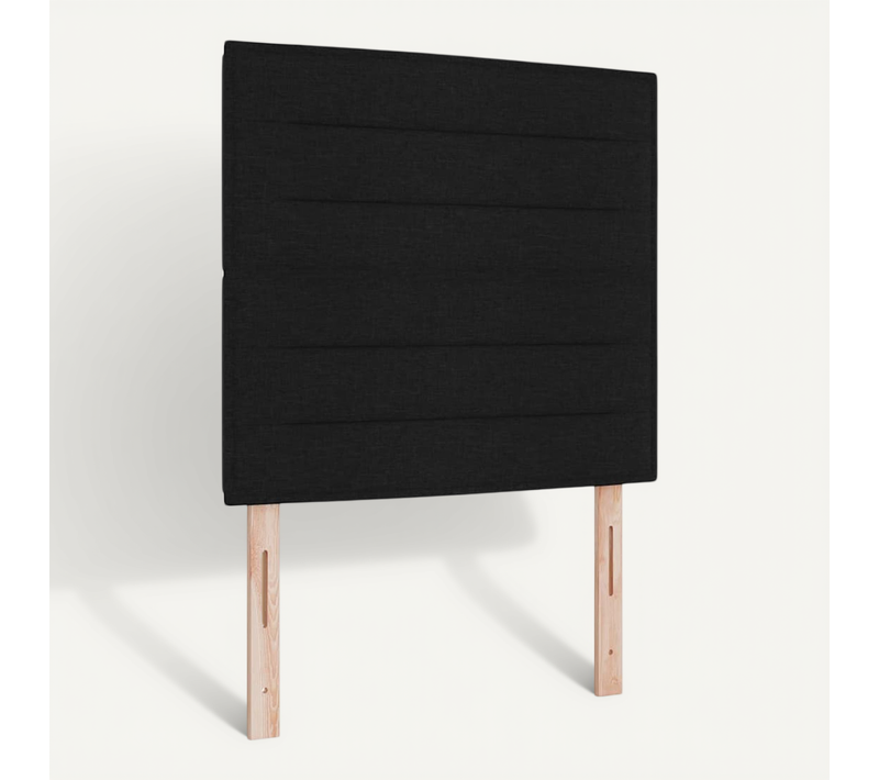 Tête De Lit LED Avec Des Lumières à LED Noir 100 Cm Tissu