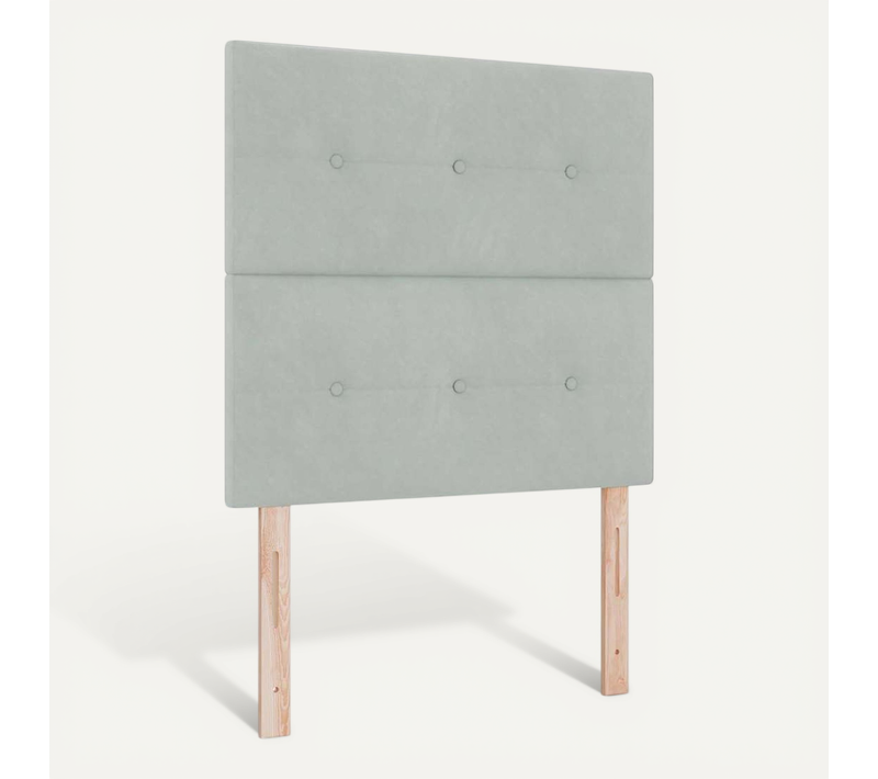 Tête De Lit Avec Des Lumières À LED Gris Clair 80 Cm Velours