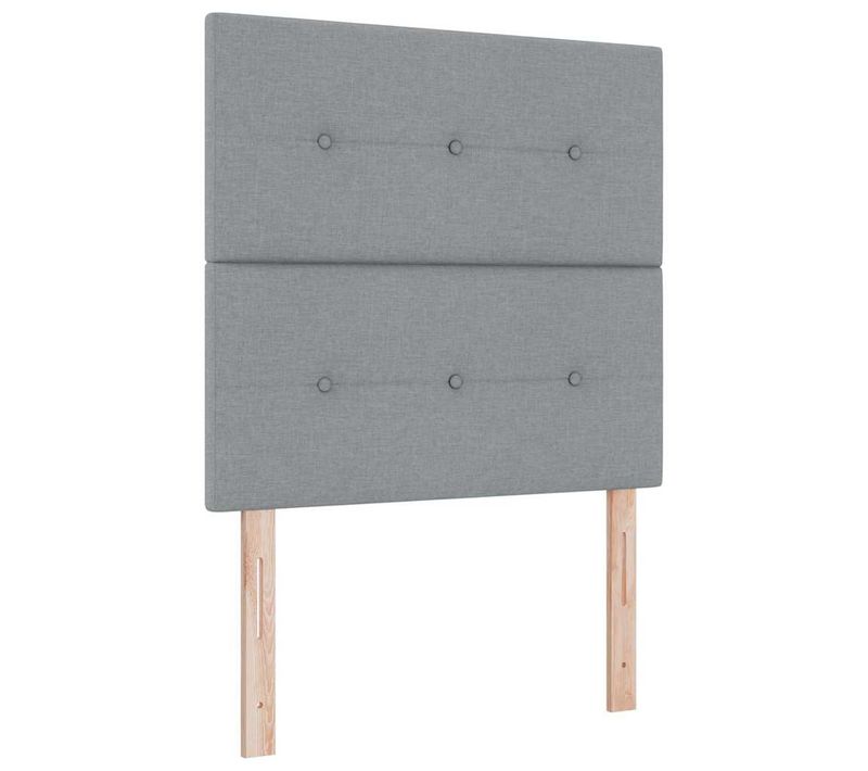 Tête De Lit LED Avec Des Lumières à LED Gris Clair 100 Cm Tissu