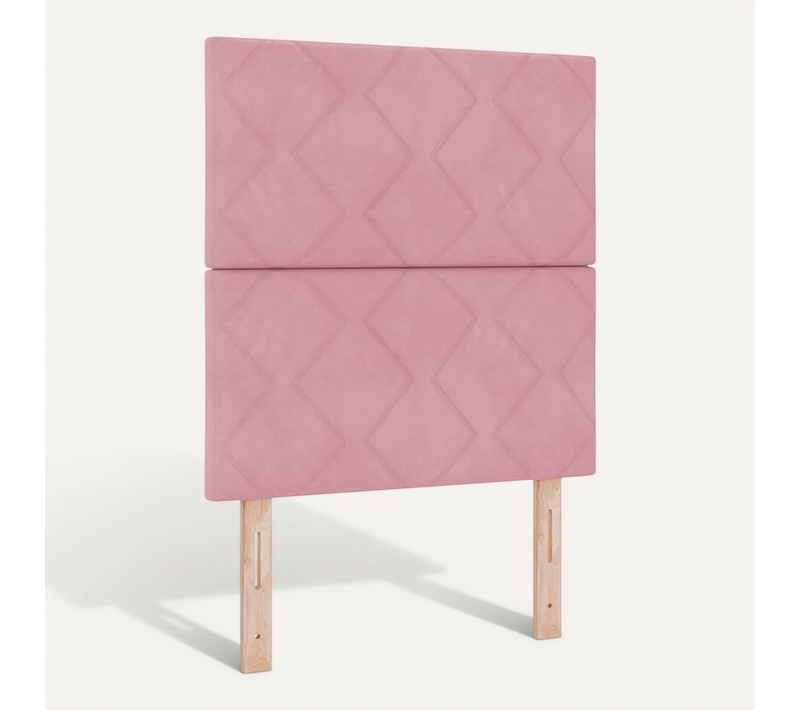 Tête De Lit LED Avec Des Lumières À LED Rose 80 Cm Velours