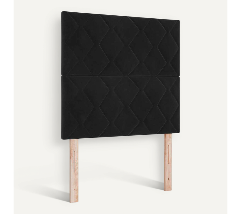 Tête De Lit LED Avec Des Lumières À LED Noir 100 Cm Velours