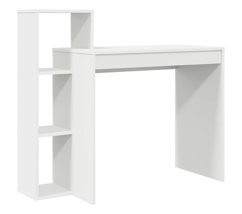 Bureau Blanc Bois Contreplaqué 100 X 40 X 90 Cm Durable