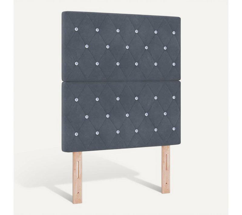 Tête De Lit Gris Foncé 80 Cm Velours