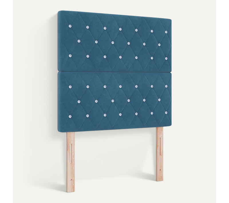 Tête De Lit Bleu Foncé 90 Cm Velours