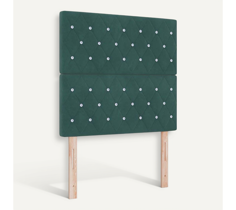 Tête De Lit Gris Vert Clair 100 Cm Velours