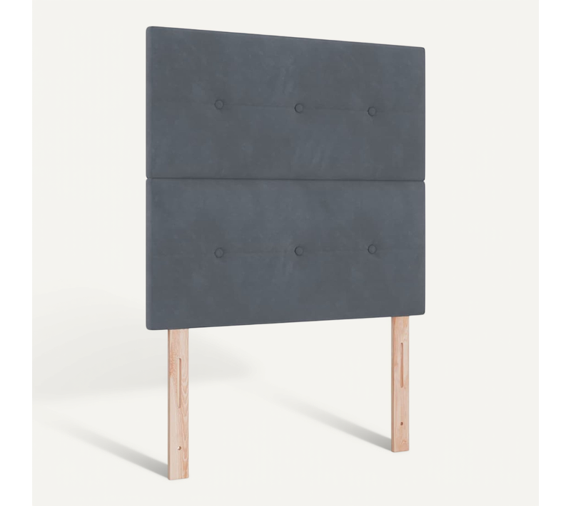 Tête De Lit Gris Foncé 80 Cm Velours