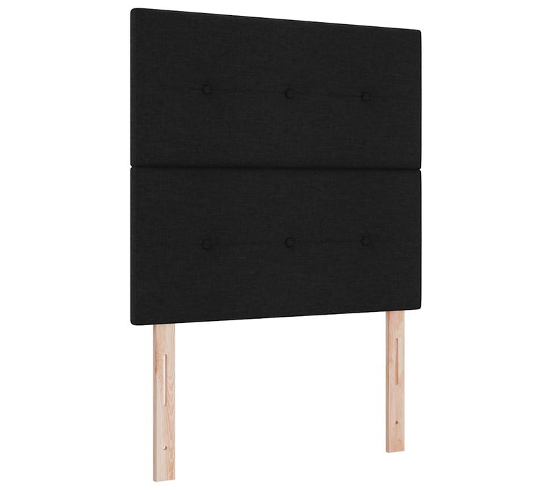Tête De Lit Avec Tête De Lit Noir 100 Cm Tissu