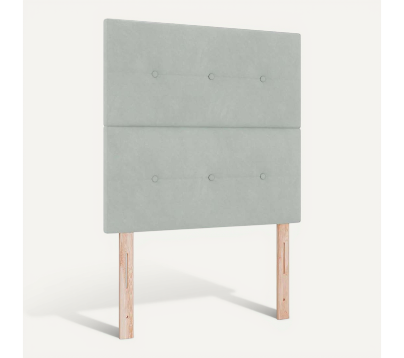 Tête De Lit Gris Clair 100 Cm Velours
