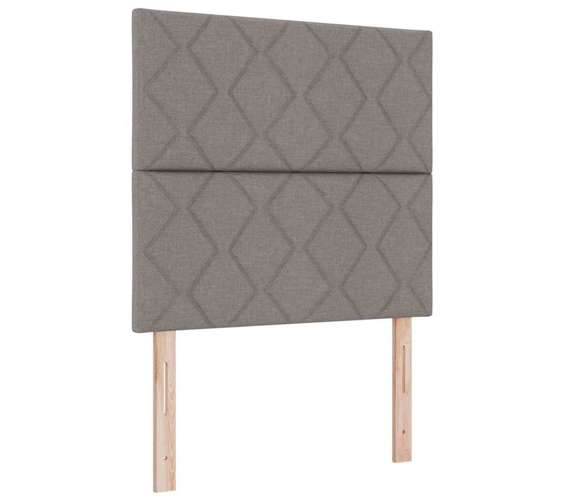 Tête De Lit En Tissu Géométrique Taupe 90 Cm Tissu