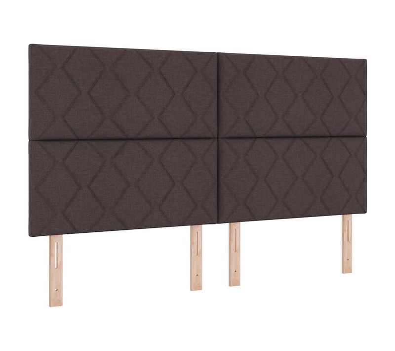 Tête De Lit En Tissu Géométrique Marron Foncé 180 Cm Tissu
