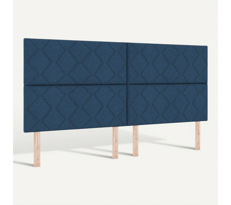 Tête De Lit Bleu 200 Cm Tissu