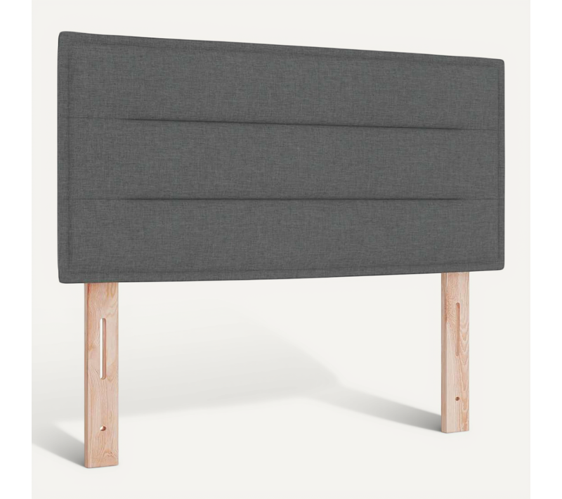 Tête De Lit LED Avec Des Lumières À LED Gris Foncé 80 Cm Tissu