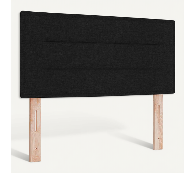 Tête De Lit LED Avec Des Lumières À LED Noir 80 Cm Tissu