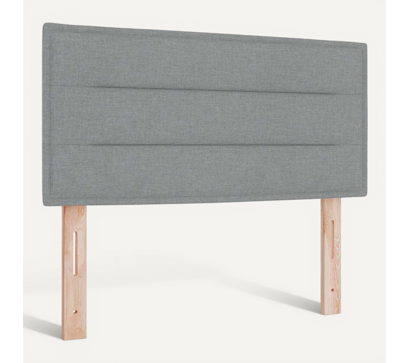 Tête De Lit LED Avec Des Lumières à LED Gris Clair 90 Cm Tissu