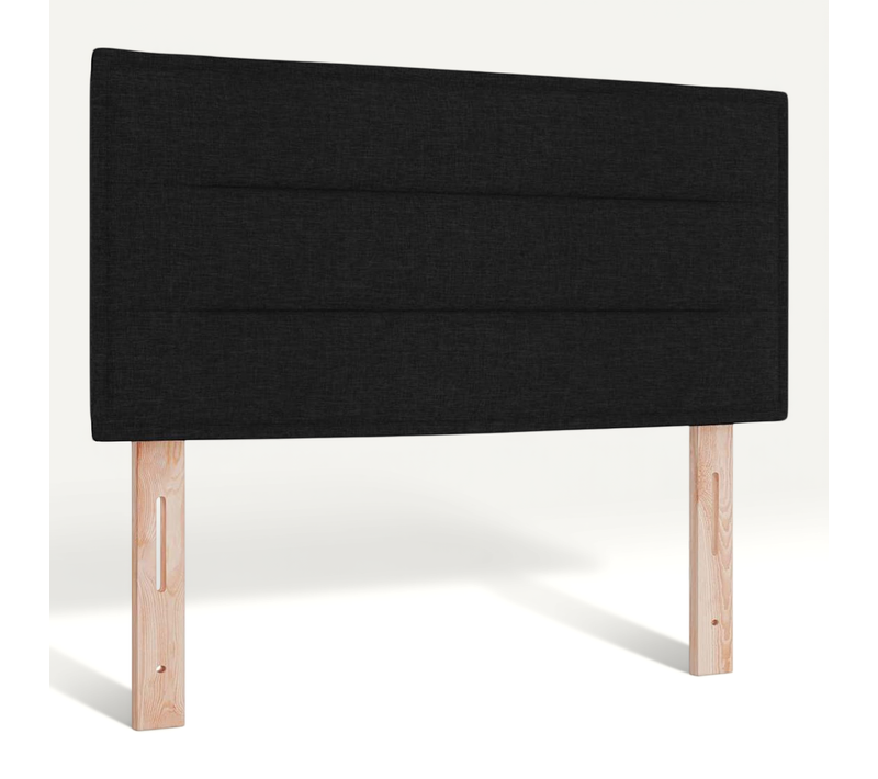 Tête De Lit LED Avec Des Lumières À LED Noir 90 Cm Tissu