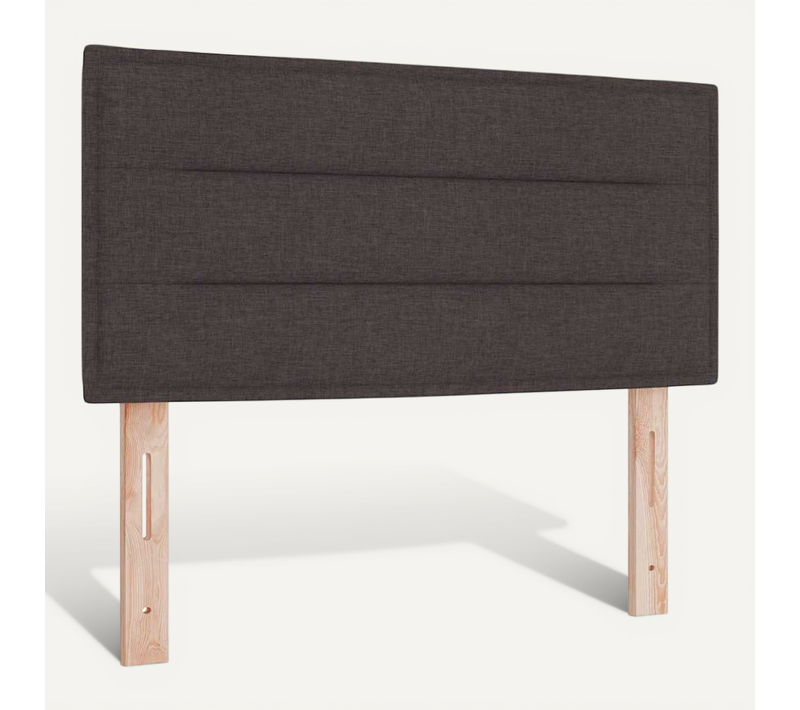 Tête De Lit LED Montage Mural Marron Foncé 90 Cm Tissu