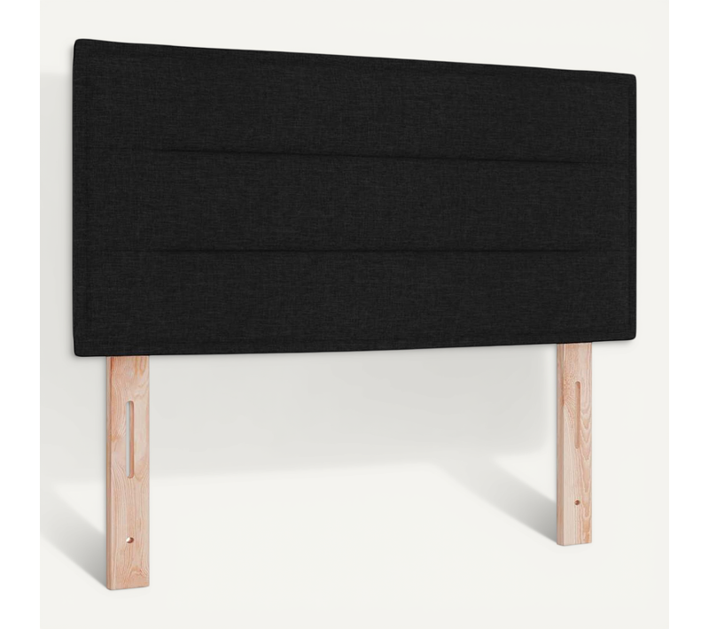 Tête De Lit LED Avec Des Lumières À LED Noir 100 Cm Tissu