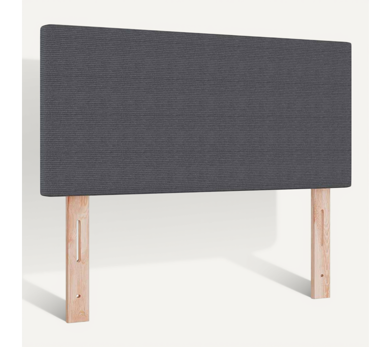 Tête De Lit LED Avec Des Lumières À LED Gris Foncé 80 Cm Tissu