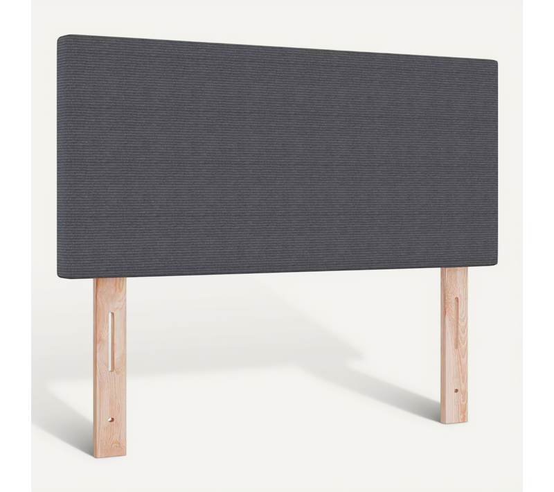 Tête De Lit LED Avec Des Lumières À LED Gris Foncé 90 Cm Tissu