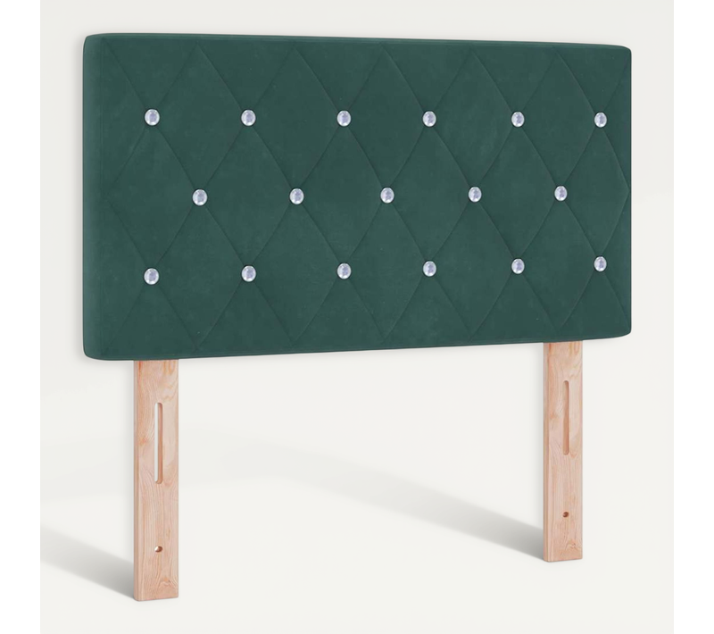 Tête De Lit LED Argyle Vert Foncé 80 Cm Velours