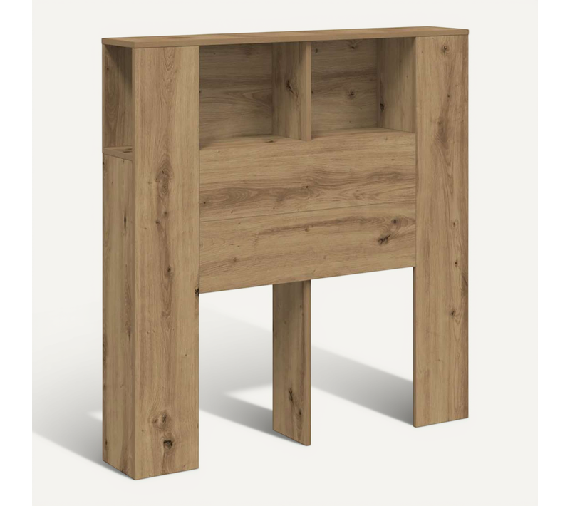 Armoire De Tête De Lit Chêne Artisanal 100x18,5x102,5 Cm