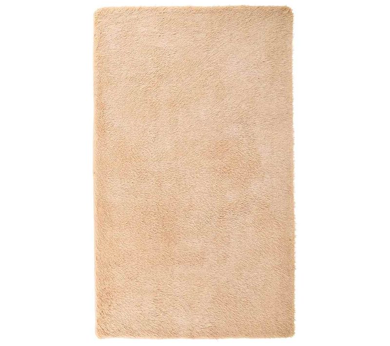 Tapis Shaggy À Poils Longs Navarra Beige 60x100 Cm Polyester