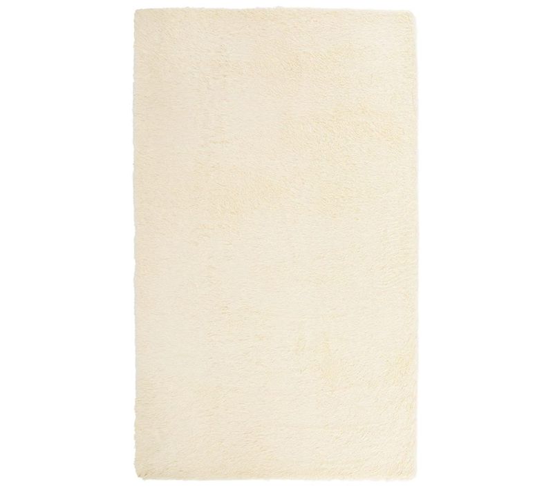 Tapis Shaggy À Poils Longs Navarra Crème 60x100 Cm Polyester