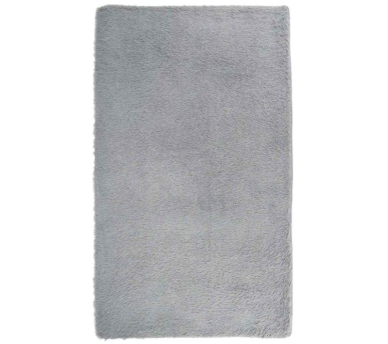 Tapis Shaggy À Poils Longs Navarra Gris Clair 60x100 Cm