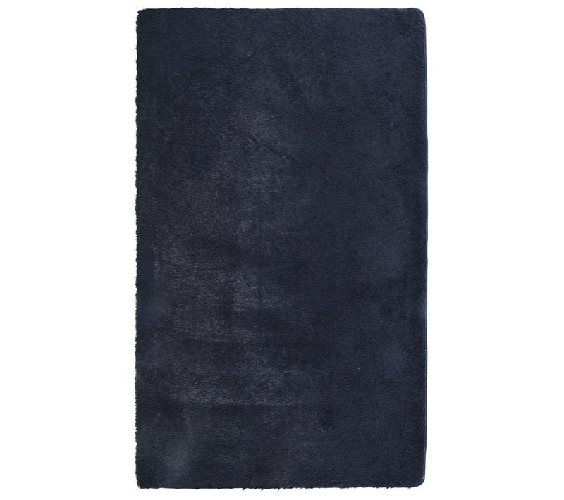 Tapis Shaggy À Poils Longs Navarra Bleu Marine 60x100 Cm