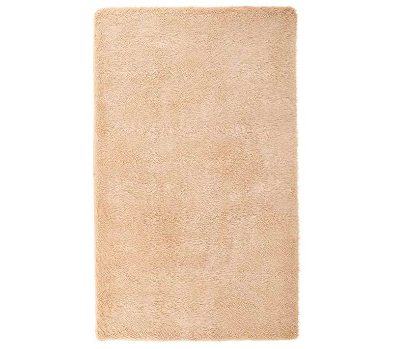 Tapis Shaggy À Poils Longs Navarra Beige 80x150 Cm Polyester