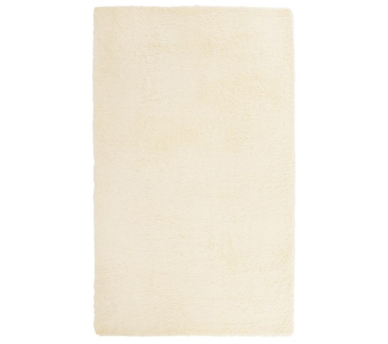 Tapis Shaggy À Poils Longs Navarra Crème 80x150 Cm Polyester