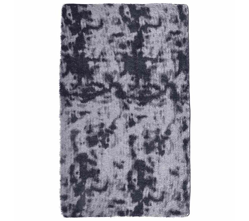 Tapis Shaggy À Poils Longs Navarra Gris Foncé 80x150 Cm