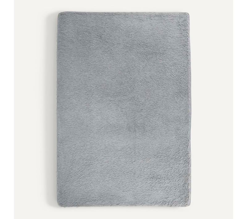 Tapis Shaggy À Poils Longs Navarra Gris Clair 120x170 Cm