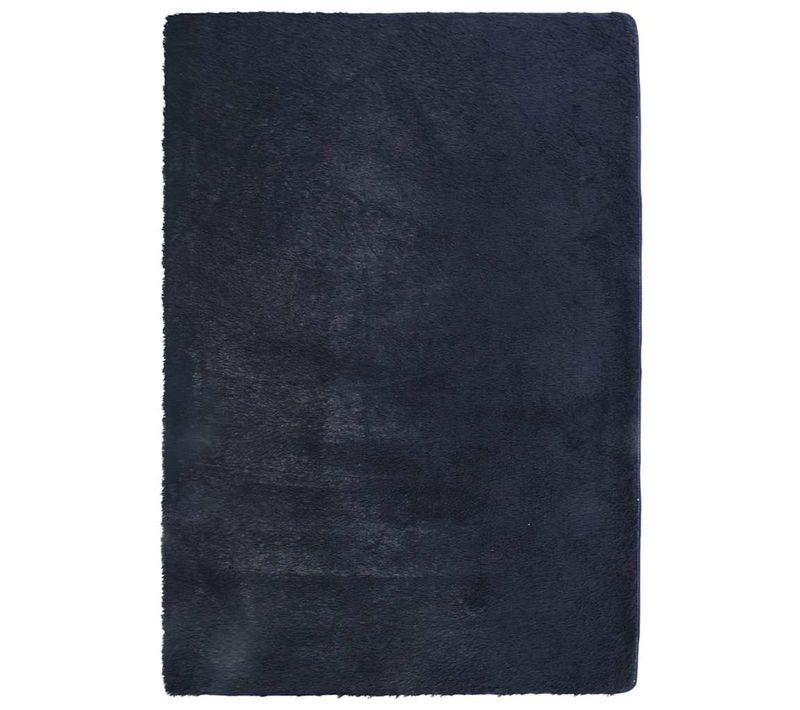 Tapis Shaggy À Poils Longs Navarra Bleu Marine 120x170 Cm