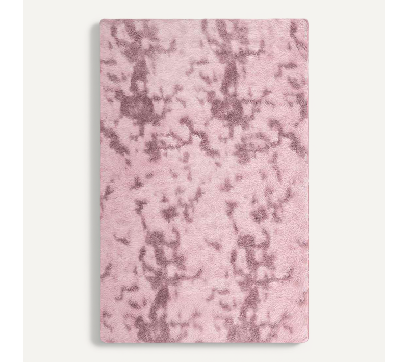 Tapis Shaggy à Poils Longs Navarra Rose Poudré 130x200 Cm